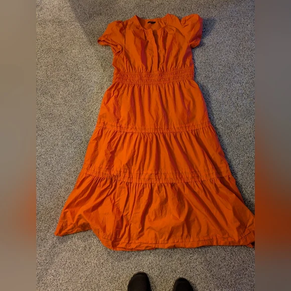 Quince 109% Organic Cotton Poplin Tiered Maxi Dress - Picture 5 of 8